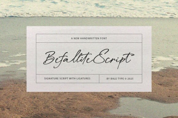 Befallite Script: A Graceful Typeface for Editorial Design