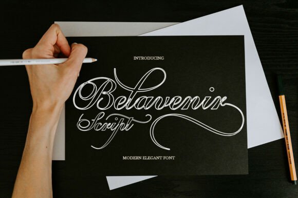 Belavenir Script: A Sophisticated Typeface for Handmade Branding