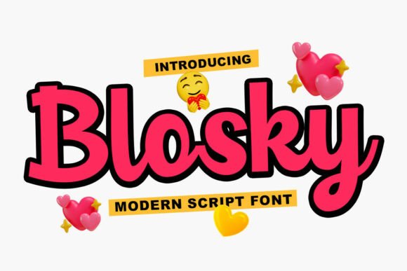 Blosky Script: Elevate Campaign Visuals with Modern Typography