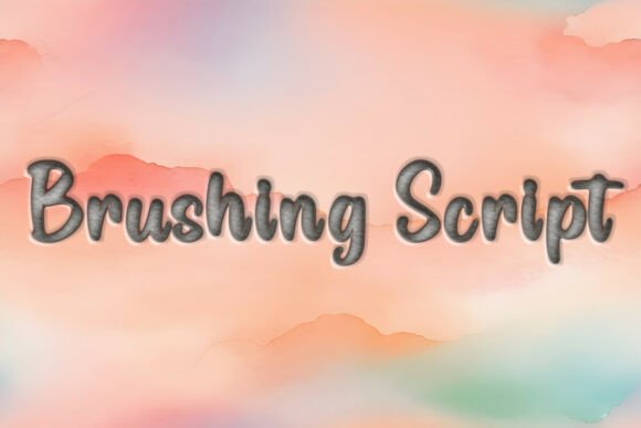 Brushing Script: Elevating Editorial Design with Artistic Elegance