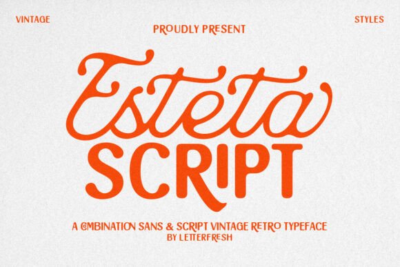 Esteta Script Duo: A Vibrant Typeface for Bold Web Design