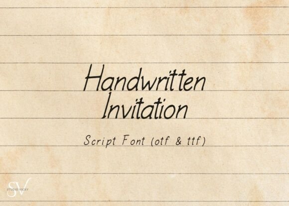Handwritten Invitation Script: Elevate Your Handmade Brand Identity