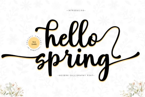 Hello Spring Script Typeface Review for Digital Branding