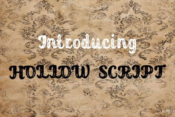 Hollow Script: A Refined Typeface for Modern Editorial Design