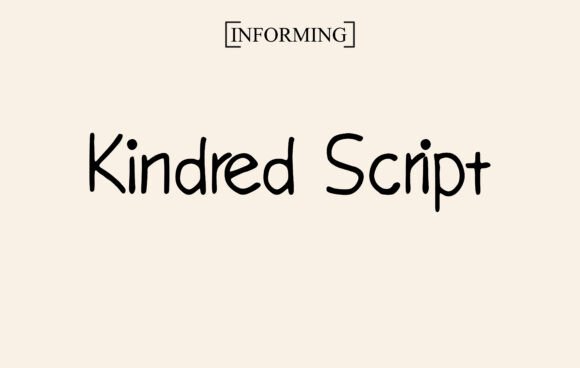 Kindred Script: A Handwritten Typeface for Handmade Brands