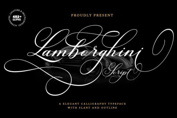 Lamborghini Script: The Premium Typeface for Scroll-Stopping Brand Visuals