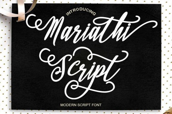 Mariathi Script 1: Elevating Web Design with Modern Calligraphy