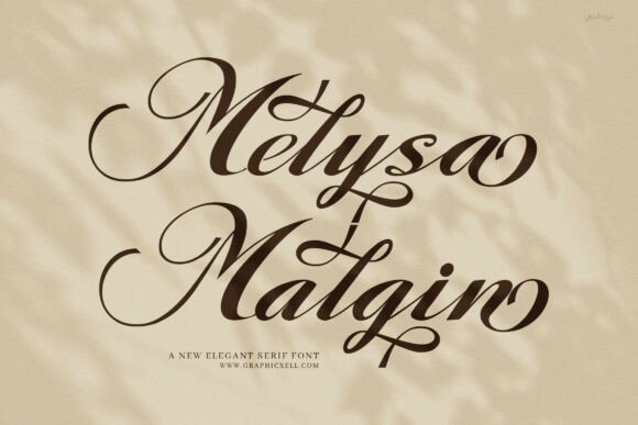 Melysa Malgin Calligraphy Script: Elevate Your Brand’s Visual Voice