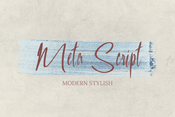 Meta Script: A Modern Handwritten Calligraphy Font for Crafters