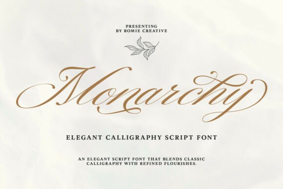 Monarchy Script: The Elegant Typeface for Polished Brand Identity