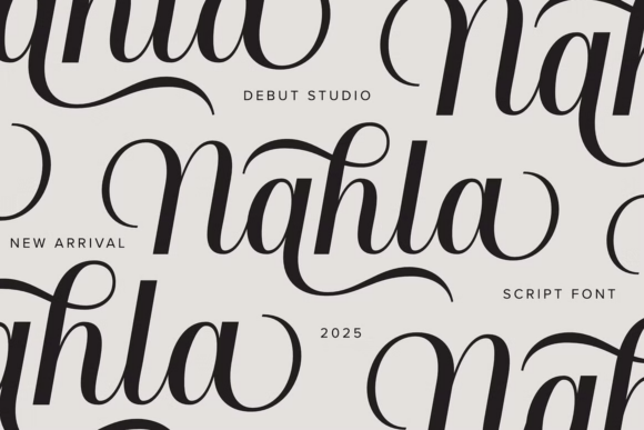 Nahla Script: Elevate Campaign Visuals with Brush Pen Elegance