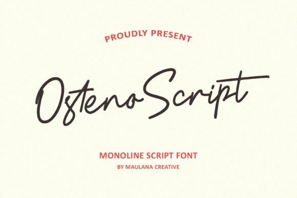 Osteno Script: Elevating Digital Brand Identity with Handwritten Elegance