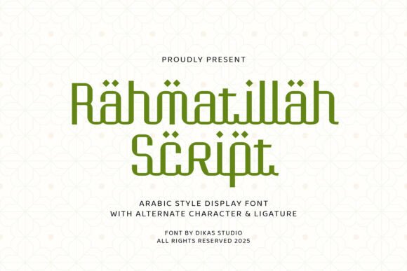Rahmatillah Script: Elevating Digital Brand Identity with Elegant Typography