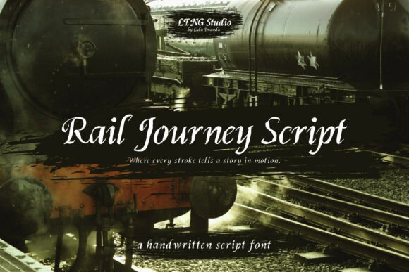 Rail Journey Script: A Vintage Typeface for Editorial Design