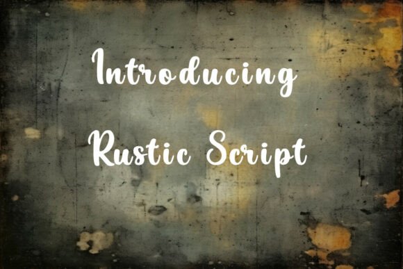 Rustic Script: A Creative Font for Modern Brand Visuals