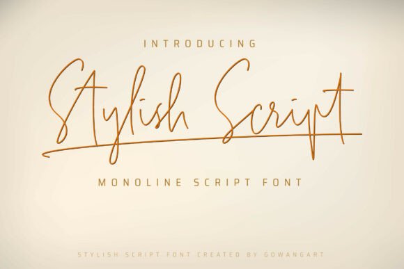 Stylish Script: The Elegant Typeface for Handmade Branding