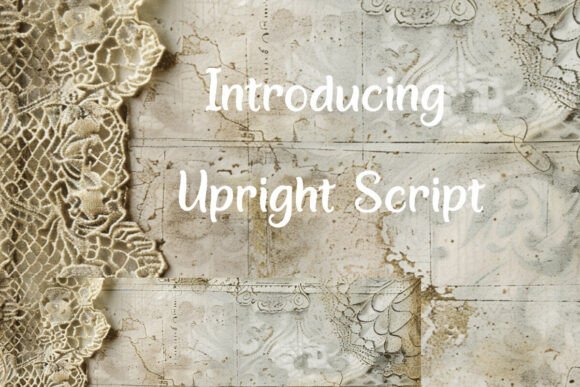 Upright Script: A Refined Typeface for Modern Editorial Design