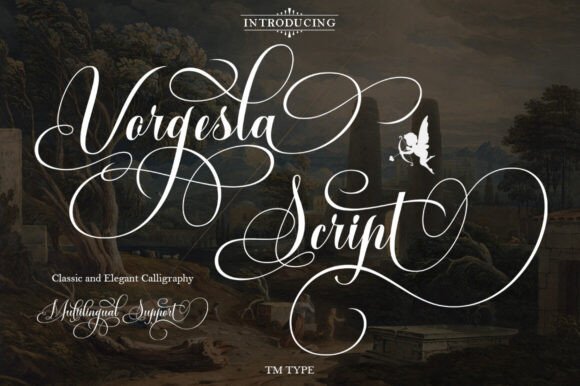 Vorgesla Script: Elevating Editorial Design with Modern Calligraphy